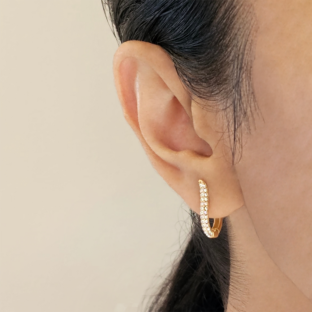 dainty gold oval hoops, stacking hoops, layering jewellery