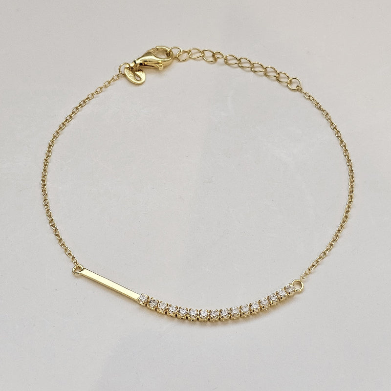 Crystal Bracelet Riva Gold