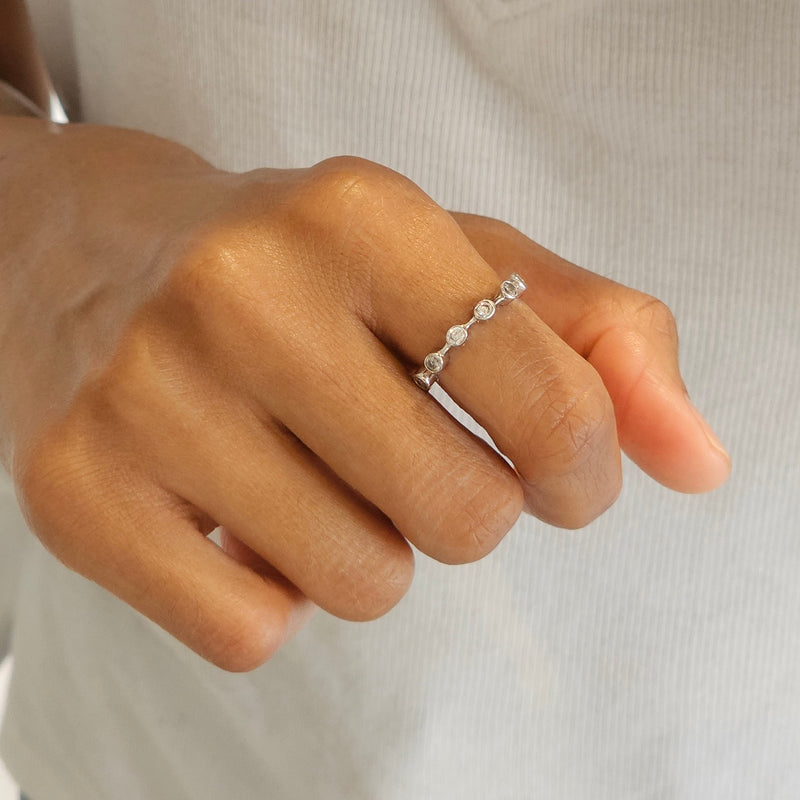 Minimalist Bezel Ring Silver