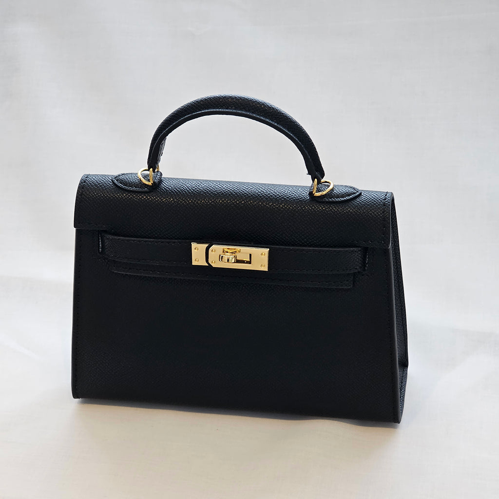 Black Leather Tote Bag I Women's Leather Bag I Safana Jewellery