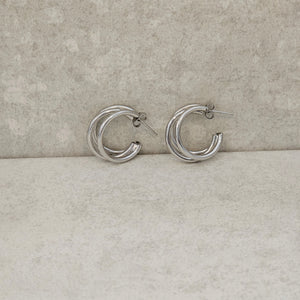 Silver Hoops Ezra