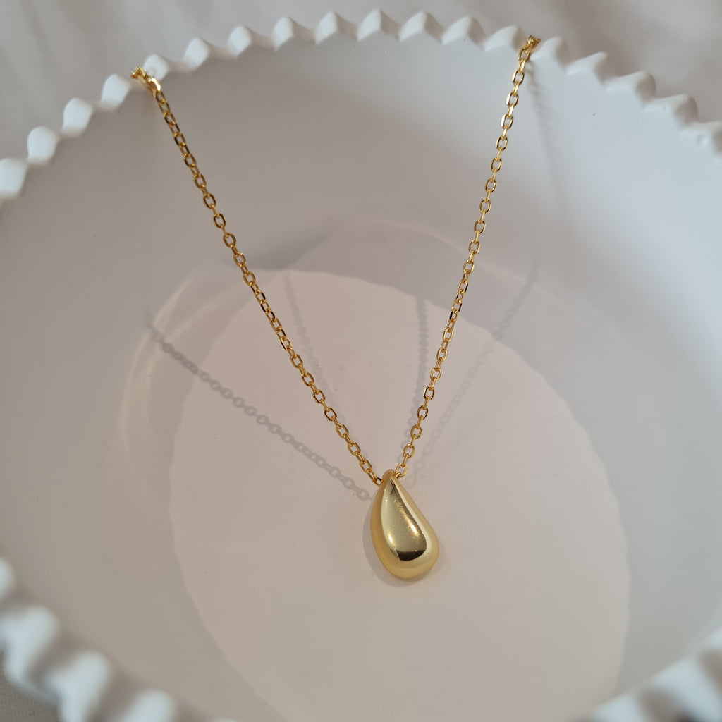 Drop Charm Necklace, stacking gold necklace, dainty gold necklaces, gift for her