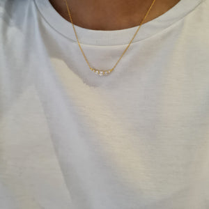 gold dainty necklaces, stacking jewellery, sterling silver layering necklaces, layering necklaces women, diamonds in a row necklace