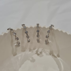 Minimalist Bezel Ring Silver, stacking silver minimalist rings