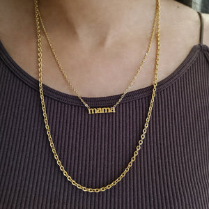 Gold Mama Necklace, Women's gold necklaces & chains, gifts for her, mum gift